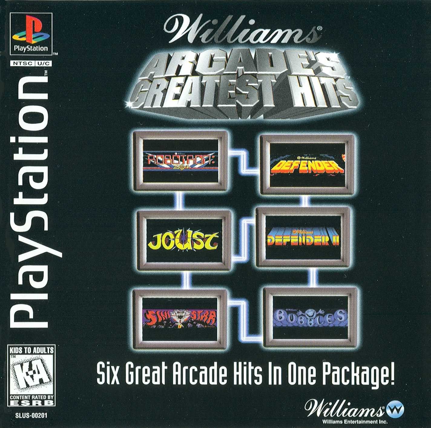 WILLIAMS ARCADE'S GREATEST HITS  - PS1