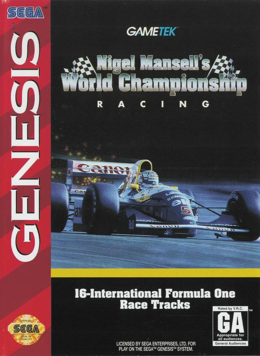 NIGEL MANSELL'S WORLD CHAMPIONSHIP RACIN  - GENESIS