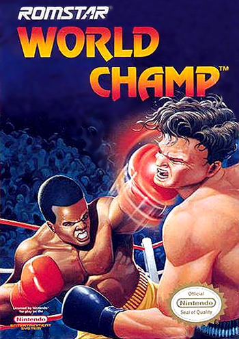 WORLD CHAMP  - NES (W/BOX & MANUAL)