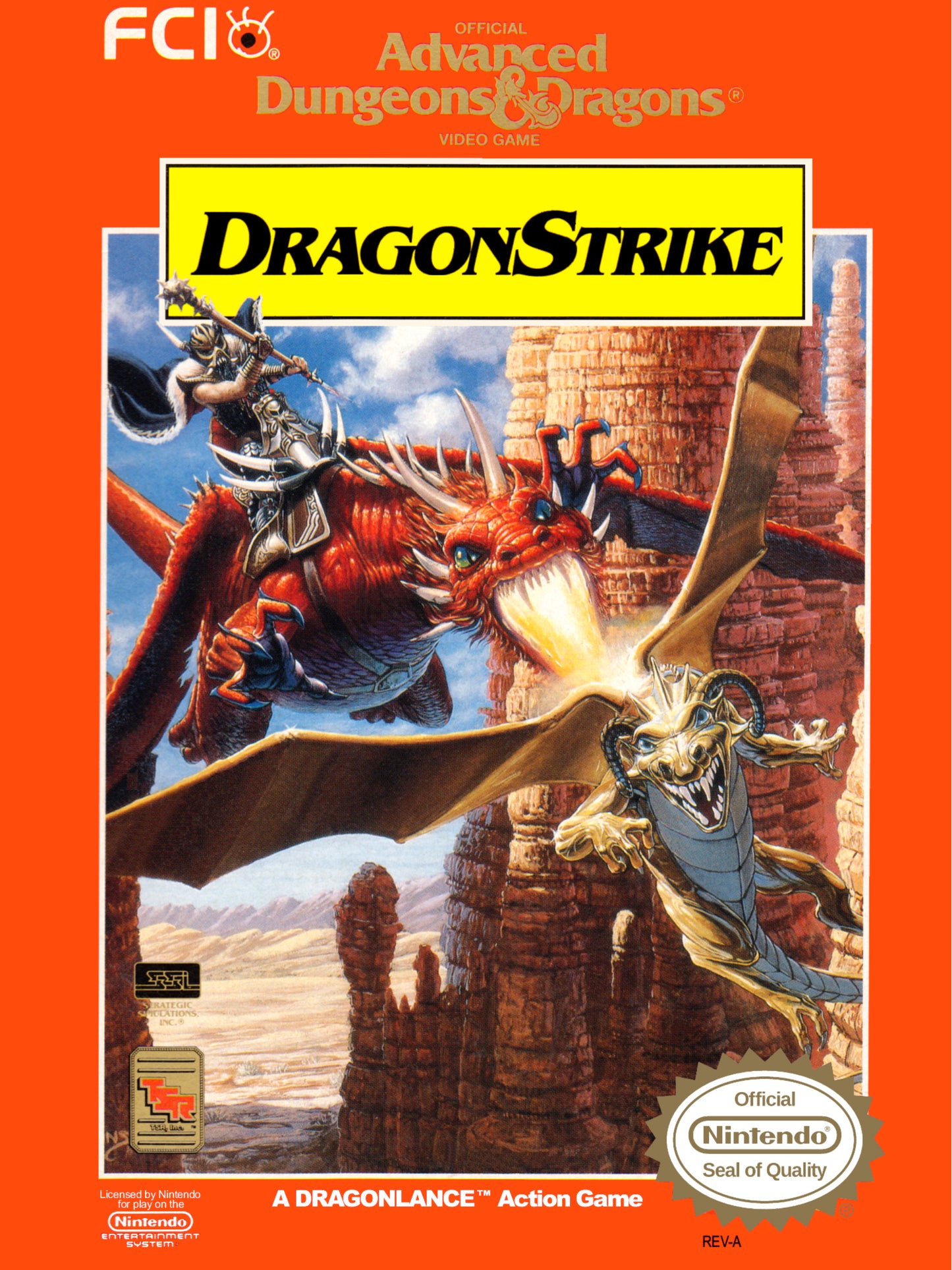 ADVANCED DUNGEONS & DRAGONS: DRAGON STRI  - NES