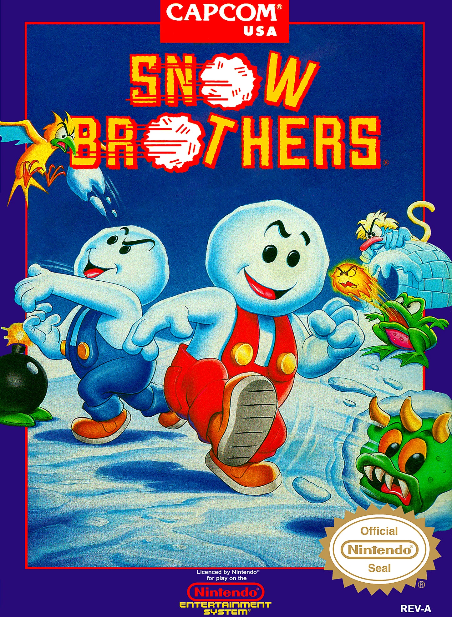 SNOW BROTHERS  - NES (W/BOX)