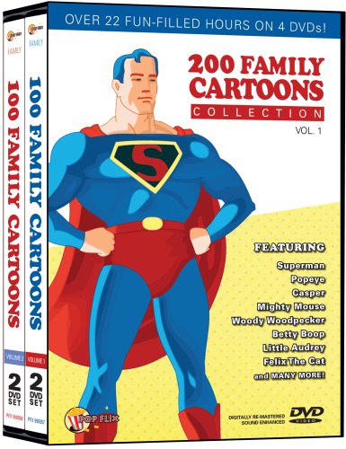 200 FAMILY CARTOONS - DVD-POP FLIX-VOL. 1