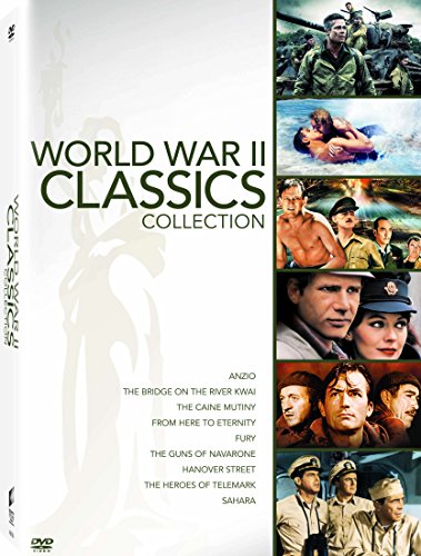 WORLD WAR II COLLECTION (MULTI FEATURE, 9 DISCS) - DVD (BRIDGE/CAINE/HANOVER/HEROES/SAHARA/GUNS/ANZIO/FROM HERE/FURY)