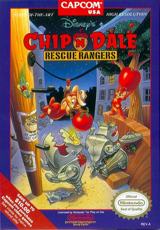 CHIP & DALE: RESCUE RANGERS  - NES (W/BOX & MANUAL)