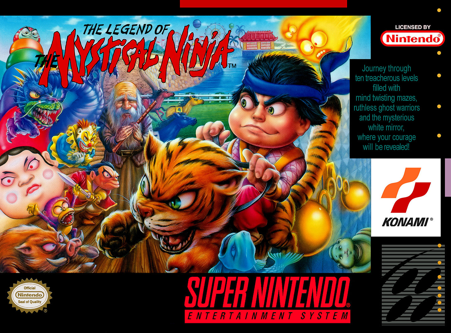 LEGEND OF THE MYSTICAL NINJA  - SNES (W/BOX)