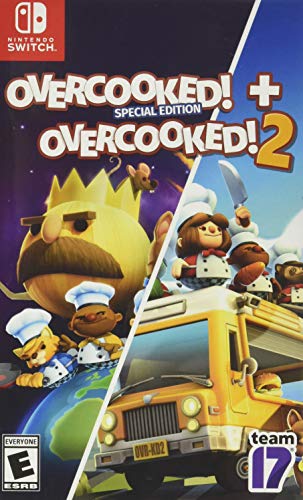 OVERCOOKED + OVERCOOKED 2 DOUBLE PACK NINTENDO SWITCH GAMES AND SOFTWARE