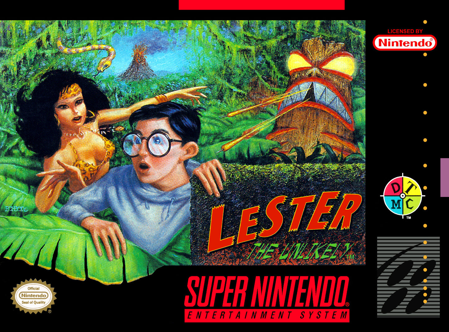 LESTER THE UNLIKELY  - SNES (W/BOX & MANUAL)