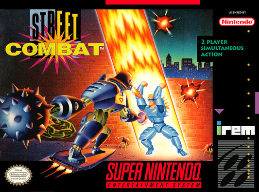 STREET COMBAT  - SNES (W/BOX & MANUAL)