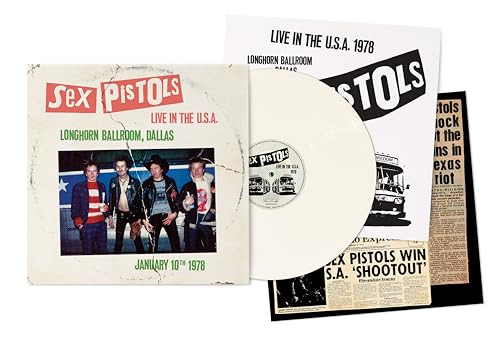SEX PISTOLS - LIVE IN THE U.S.A. 1978 - LONGHORNS BALLROOM, DALLAS [WHITE LP]