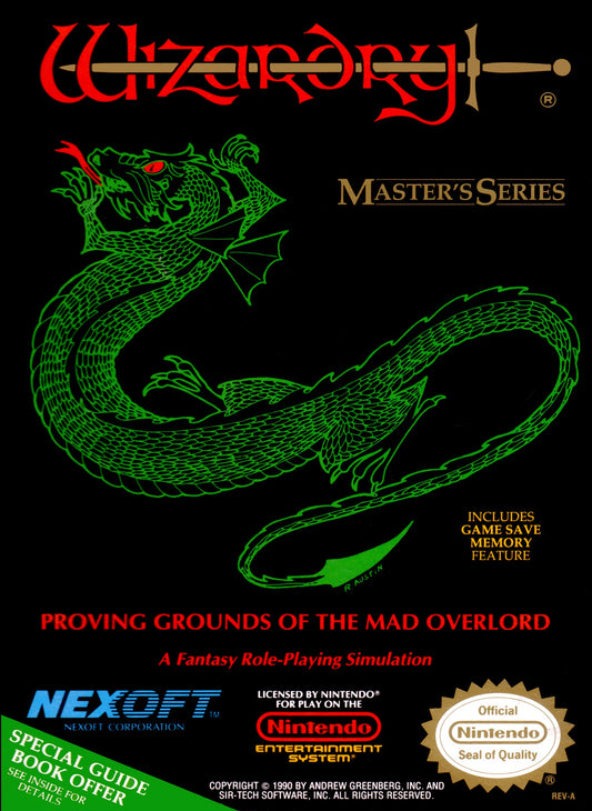 WIZARDRY: PROVING GROUNDS OF THE MAD OVE  - NES (W/BOX)