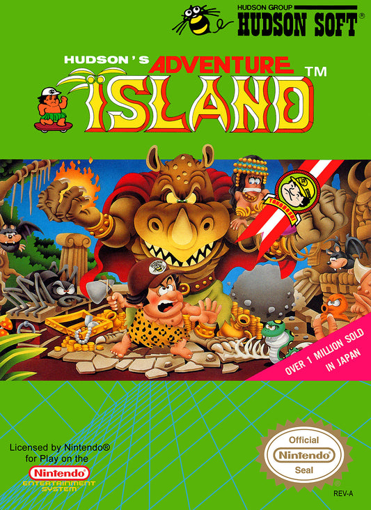 ADVENTURE ISLAND  - NES (W/BOX)