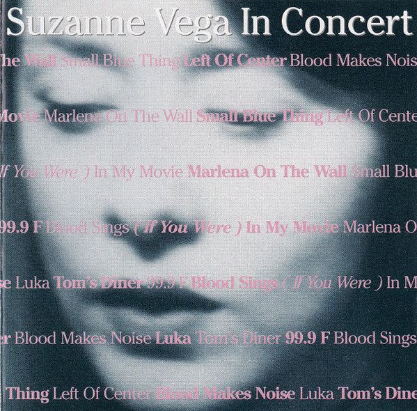 VEGA, SUZANNE  - LIVE IN CONCERT
