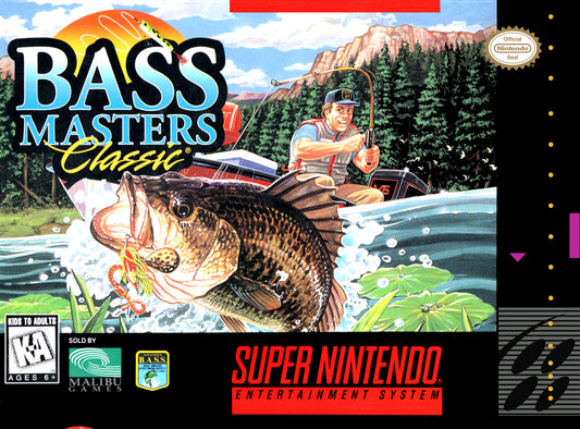 BASS MASTERS CLASSIC  - SNES (W/BOX & MANUAL)