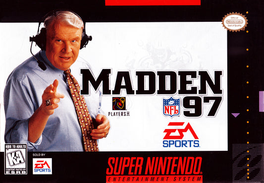 MADDEN NFL 97  - SNES (W/BOX)