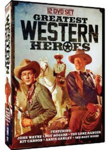 GREATEST WESTERN HEROES: JOHN WAYNE - ROY ROGERS - THE LONE RANGER - KIT CARSON - ANNIE OAKLEY - GABBY HAYES - CISCO KID - ANGEL AND THE BADMAN - MCLINTOCK! + MANY MORE!