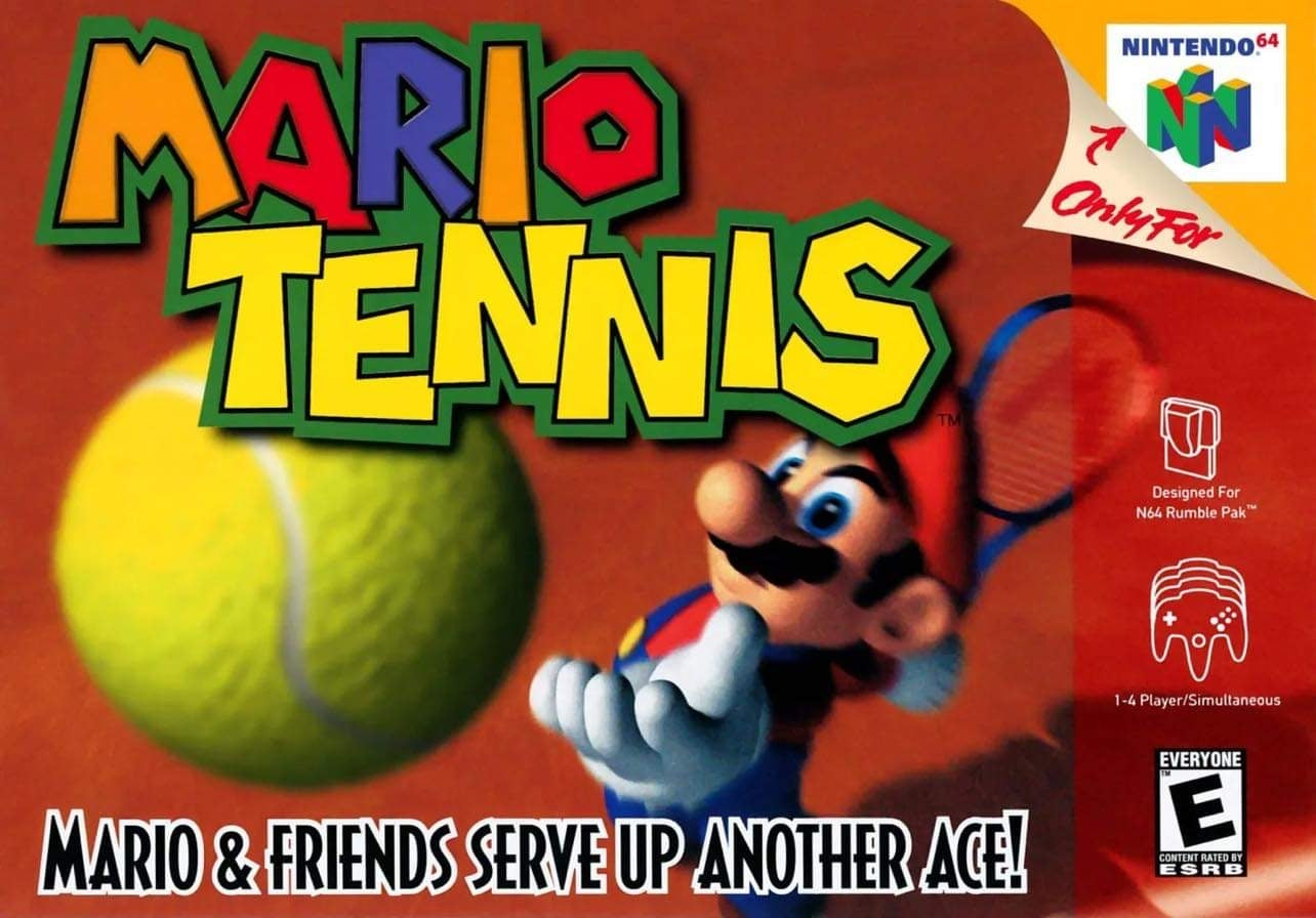 MARIO TENNIS  - N64 (W/BOX & MANUAL)