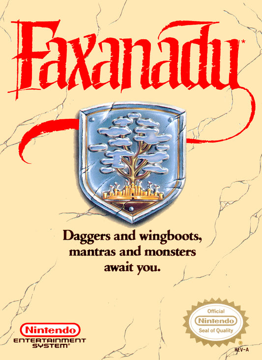 FAXANADU  - NES (W/BOX & MANUAL)