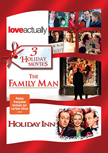 LOVE ACTUALLY/FAMILY MAN/ HOLIDAY INN - DVD- 3 HOLIDAY MOVIES