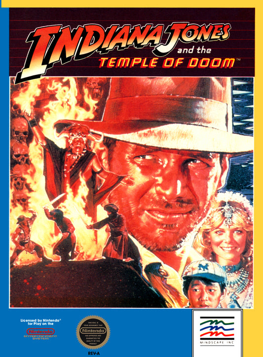 INDIANA JONES & THE TEMPLE OF DOOM  - NES