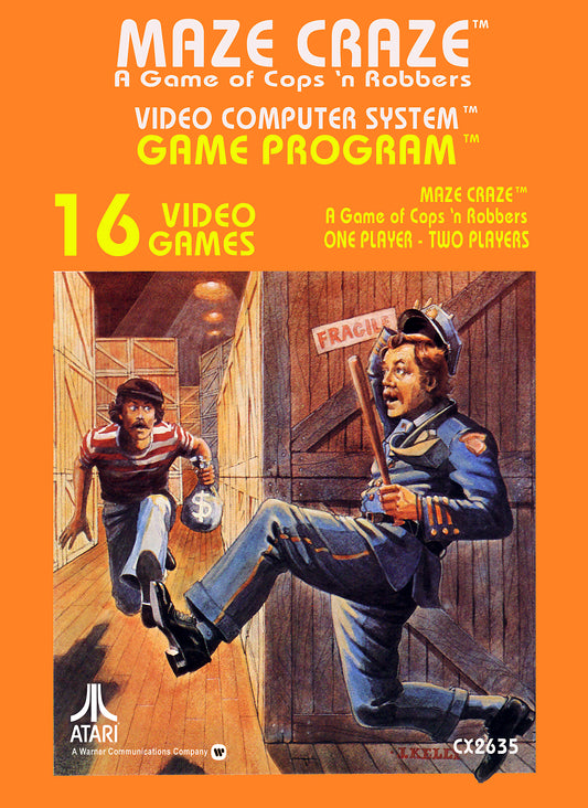 MAZE CRAZE: A GAME OF COPS & ROBBERS  - ATARI2600