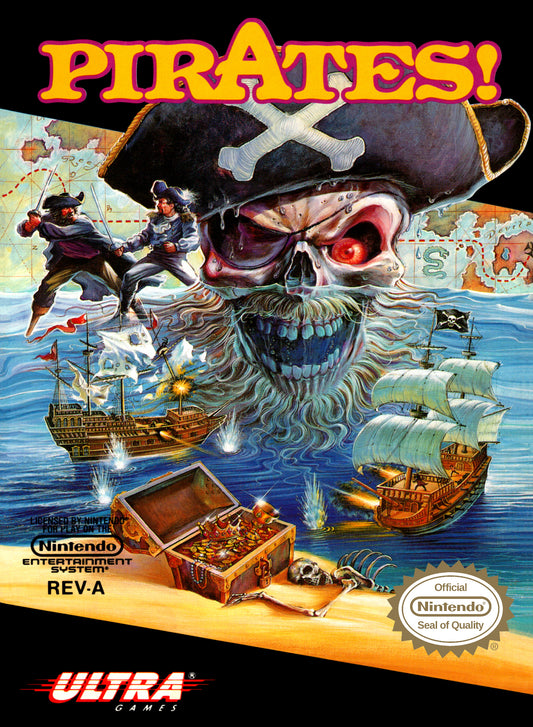 PIRATES!  - NES (W/BOX & MANUAL)