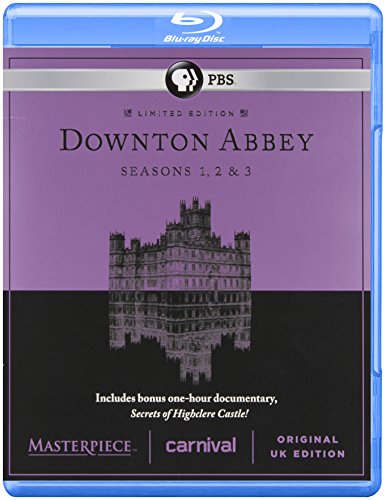 MASTERPIECE: DOWNTON ABBEY SEASONS 1, 2 & 3 (U.K. EDITION)  [BLU-RAY]