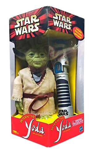 STAR WARS: YODA & LIGHTSABER - TIGER ELECTRONICS-2000-DAMAGED BOX