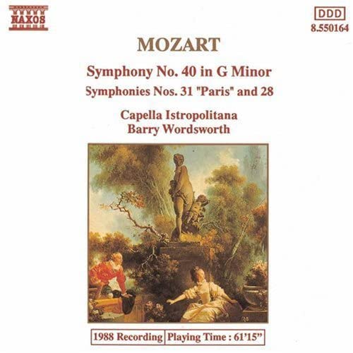 MOZART - SYMPHONIES NO. 40, 28 & 31 (NAXOS)