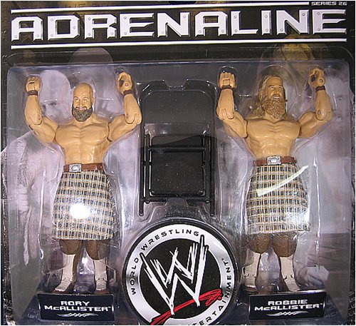 JAKKS WWE WRESTLING ADRENALINE SERIES 26 ACTION FIGURE 2-PACK HIGHLANDERS (ROBBIE & RORY MCALLISTER)