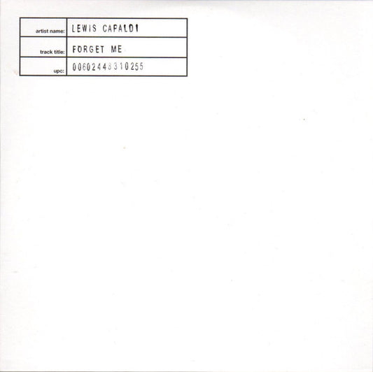 CAPALDI, LEWIS  - FORGET ME