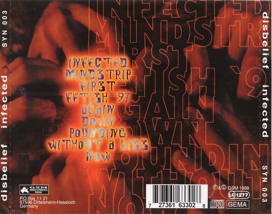 DISBELIEF  - INFECTED (DIGIPAK)