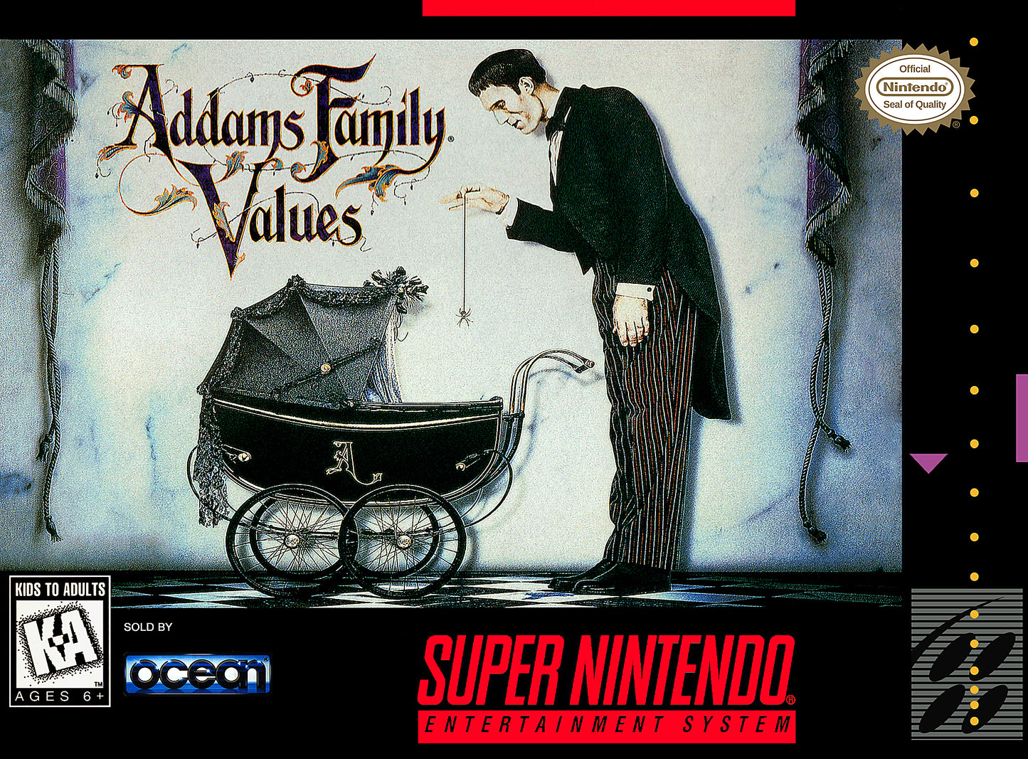 ADDAMS FAMILY VALUES  - SNES (W/BOX)