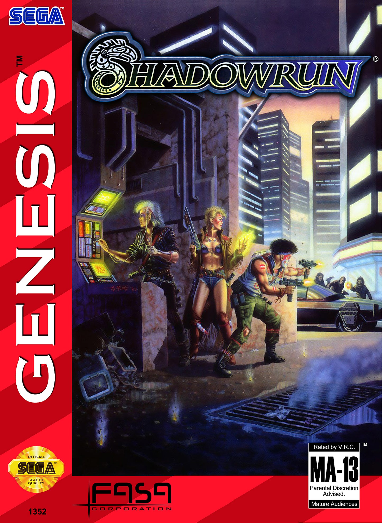 SHADOWRUN  - SNES (W/BOX)