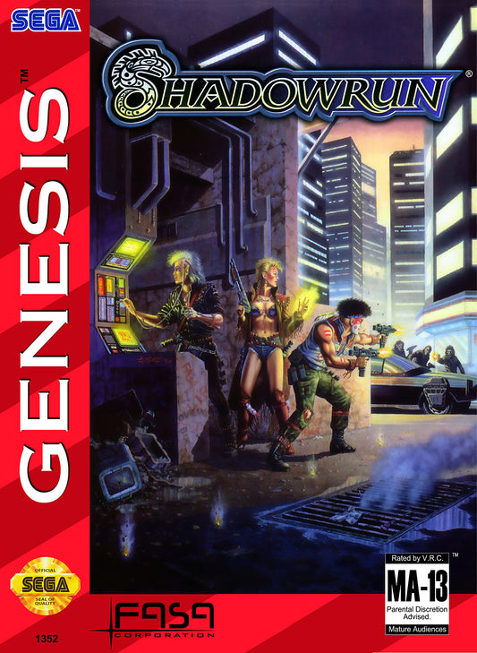 SHADOWRUN  - SNES (W/BOX & MANUAL)