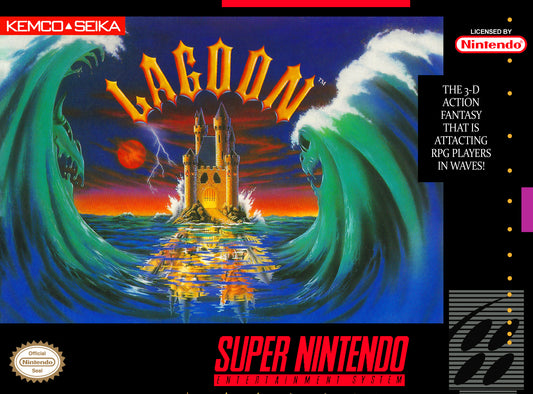 LAGOON  - SNES (W/BOX & MANUAL)