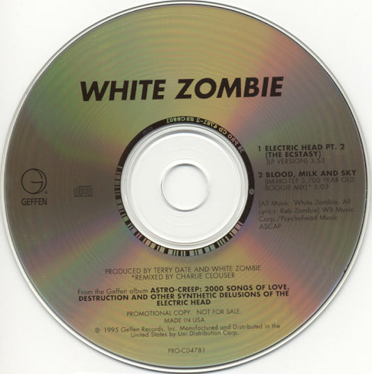 WHITE ZOMBIE  - ELECTRIC HEAD PT.2 (ECSTASY)