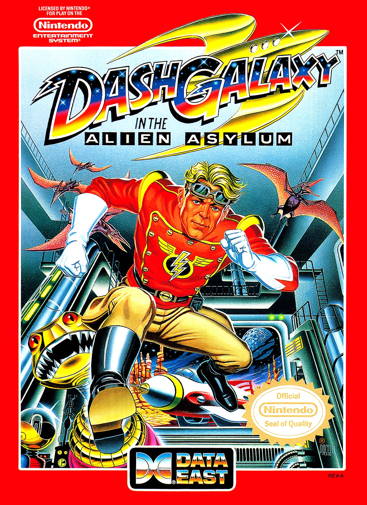 DASH GALAXY IN THE ALIEN ASYLUM  - NES (W/BOX)