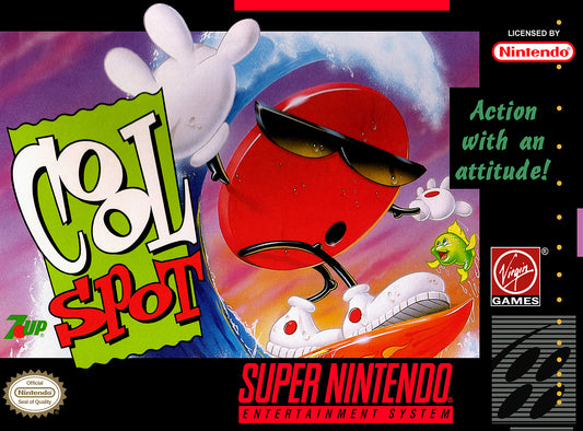 COOL SPOT  - SNES (W/BOX)