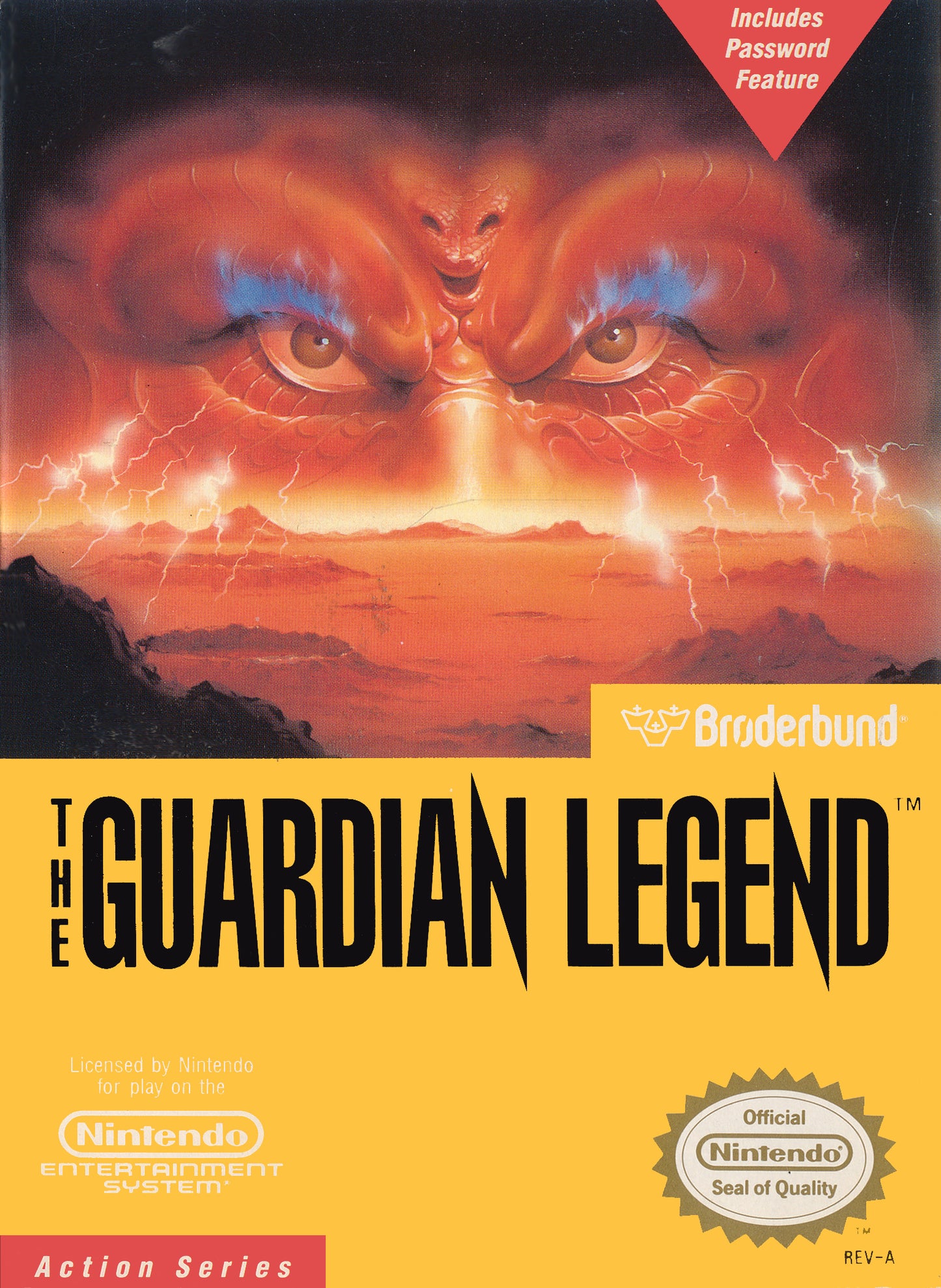 GUARDIAN LEGEND  - NES (W/BOX & MANUAL)
