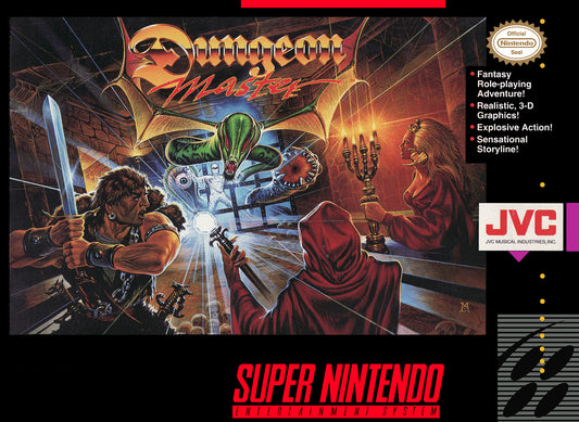 DUNGEON MASTER  - SNES (W/BOX & MANUAL)