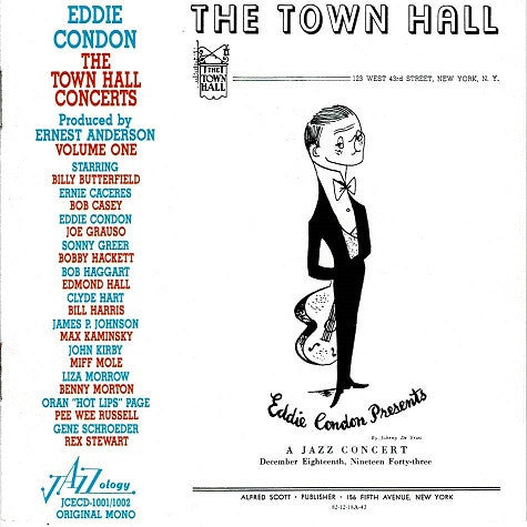 CONDON, EDDIE  - TOWN HALL CONCERTS V1 (2CDS)