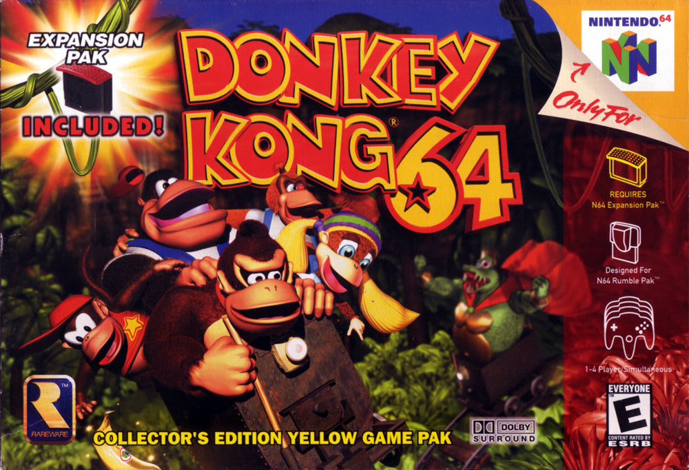 DONKEY KONG 64 (YELLOW CART)  - N64