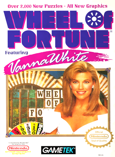 WHEEL OF FORTUNE FEATURING VANNA WHITE  - NES (W/BOX & MANUAL)