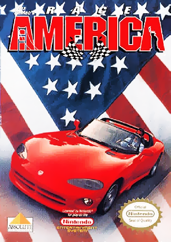 RACE AMERICA  - NES (W/BOX & MANUAL)