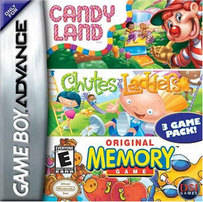CANDY LAND/CHUTES & LADDERS/MEMORY  - GBA