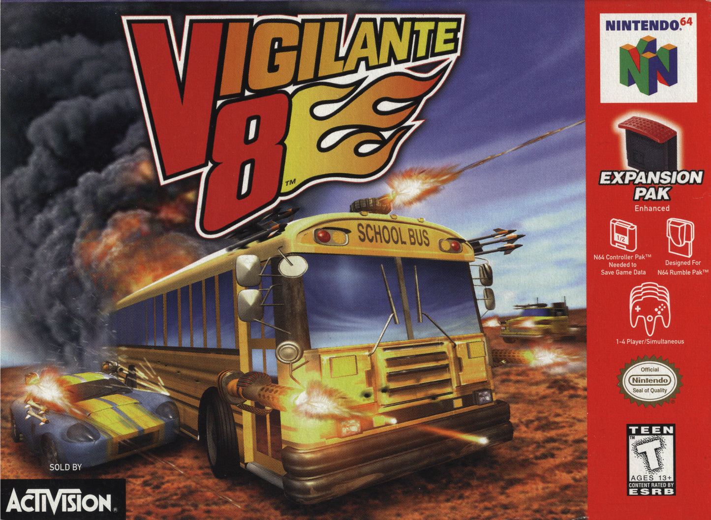 VIGILANTE 8  - N64 (W/BOX)