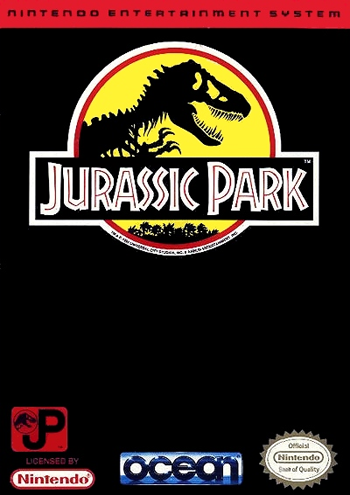 JURASSIC PARK  - NES (W/BOX & MANUAL)