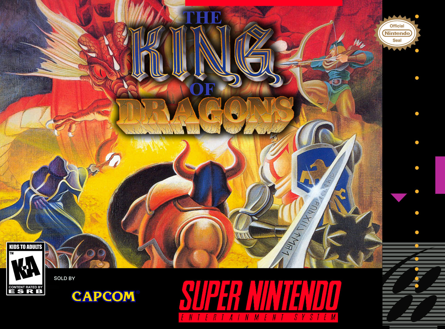 KING OF DRAGONS  - SNES (W/BOX)