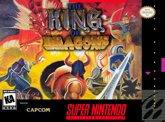 KING OF DRAGONS  - SNES (W/BOX & MANUAL)