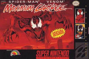 SPIDER-MAN: MAXIMUM CARNAGE  - SNES (W/BOX & MANUAL)